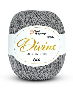 Barbante Divine Fio 8/4 Têxtil Piratininga 150g 500m - Cinza Claro
