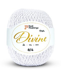 Barbante Divine Fio 8/4 Têxtil Piratininga 150g 500m Branco