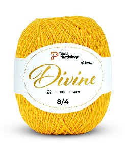Barbante Divine Fio 8/4 Têxtil Piratininga 150g 500m Amarelo Canário