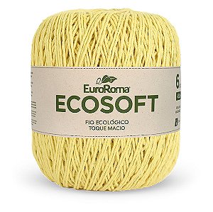 Barbante Ecosoft Euroroma N6 452m Amarelo Bebê