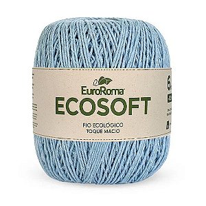 Barbante Ecosoft Euroroma N6 452m Azul Bebê