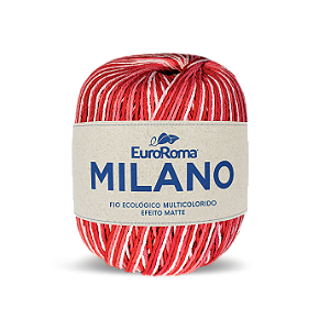 Barbante Milano Multicolor Euroroma 200g Vermelho