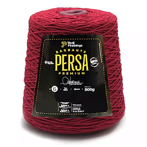 Barbante Persa Premium Têxtil Piratininga n6 800g Vermelho