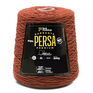 Barbante Persa Premium Têxtil Piratininga n6 800g Tijolo