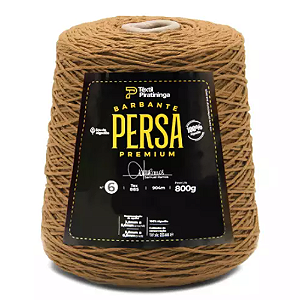 Barbante Persa Premium Têxtil Piratininga n6 800g Mostarda