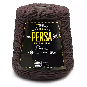 Barbante Persa Premium Têxtil Piratininga n6 800g Marrom