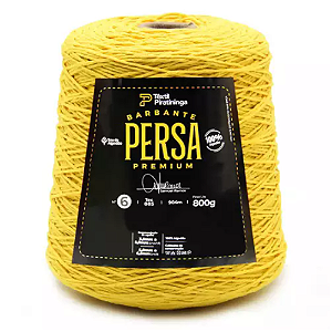 Barbante Persa Premium Têxtil Piratininga 800g N6 - Amarelo Canário