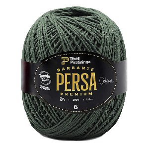 Barbante Persa Premium Têxtil Piratininga 200g N6 - Verde Musgo
