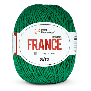 Barbante France Têxtil Piratininga 215g Fio 8/12 Cor Verde Bandeira