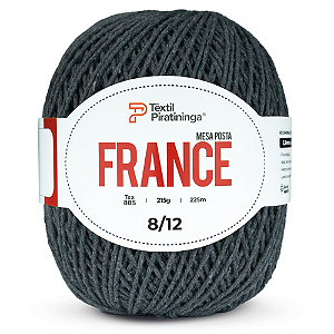 Barbante France Têxtil Piratininga 215g Fio 8/12 Cor - Cinza Escuro