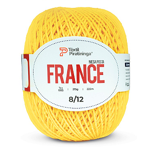 Barbante France Têxtil Piratininga 215g Fio 8/12 Cor - Amarelo Canário