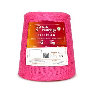 Barbante Olinda Têxtil Piratininga 1kg Fio 6 - Pink