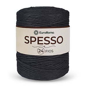 Barbante Euroroma Spesso 24 Fios 1kg - Preto