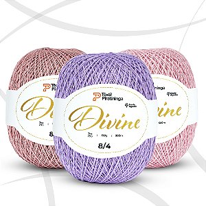 Barbante Divine Fio 8/4 Têxtil Piratininga 150g 500m - Escolha as cores