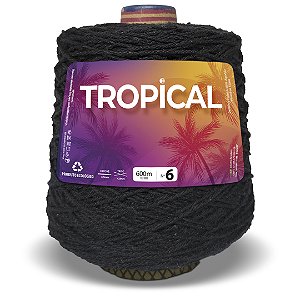 Barbante Tropical 600m Fio 6 - Cor Preto