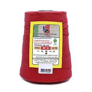 Barbante Colonial 700g Número 8 Vermelho