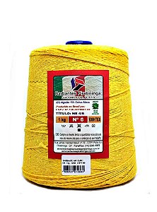 Barbante 1Kg Número 6 - Amarelo Ouro