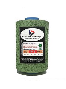 Barbante 2Kg Número 6 Verde Abacate