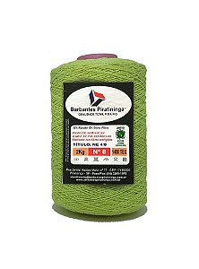 Barbante 2Kg Número 8 Verde Fluorescente