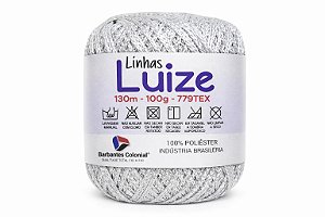 Linha Luize Polipropileno 130m - Branco / Prata