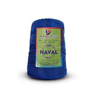 Fio Náutico 500g Azul Royal Para Crochê e Artesanato