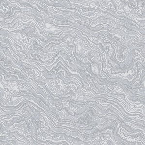 Papel de Parede Vip1044 Marmore Cinza/Azul - Rolo Fechado de 53cm x 10M