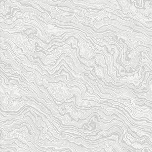 Papel de Parede Vip1020 Marmore Cinza - Rolo Fechado de 53cm x 10M
