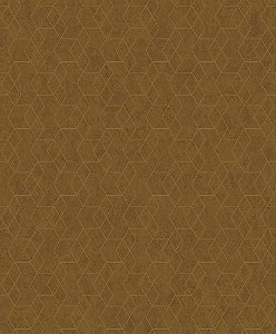 Papel de Parede Essencial Ess1052 Geometrico Ouro velho /Dourado - 53cm x 10M