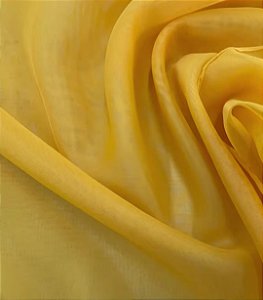 Tecido Voil Liso Amarelo para cortinas 3,00m Decorações de Festas