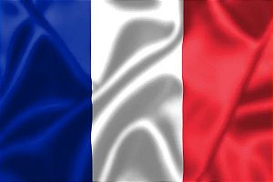 Bandeira da França de Cetim 1,40x0,91cm Copa do Mundo