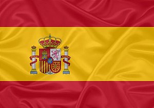Bandeira da Espanha de Cetim 1,40x0,91cm Copa do Mundo