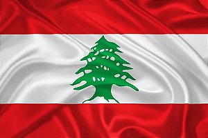 Bandeira do Líbano tecido Bember 1,47x0,91 Copa do Mundo