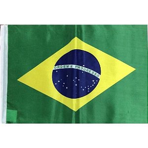 Bandeira do Brasil 1,40x1,00m Bember Copa do Mundo (com espaço para haste)