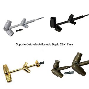 Suporte Cotovelo Articulado Duplo 28x19mm