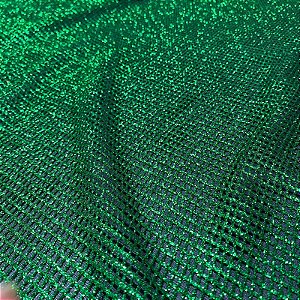 Tela Arrastão Verde 1,60x1,00m Com Glitter