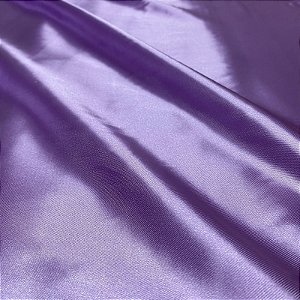 Tecido Cetim Charmousse Roxo Claro 1,40x1,00m Para Roupas e Decorações