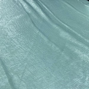 Tecido Seda Lisa Gloss Verde Água 1,50m - Para Roupas Femininas
