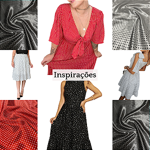 Tecido Cetim Estampa Poá mini 1,40m Para Fantasias e Decoração de Festas