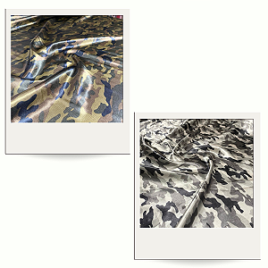 Tecido Cetim Estampado Camuflado 1,40m Para Roupas e Fantasias