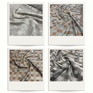 Tecido Linho Misto Quadriculado 3,00x1,00m Para Cortinas Decorações