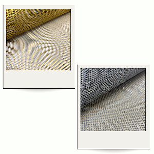 Tecido Tela Jutex Prata e Dourado 1,00x1,40m ideal para artesanato Decoração Festa
