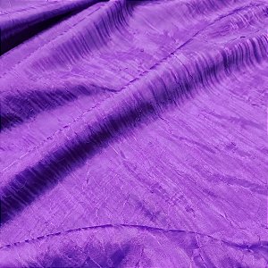 Voil Amassado Roxo 2,70x1,00m Para Cortinas e Decorações