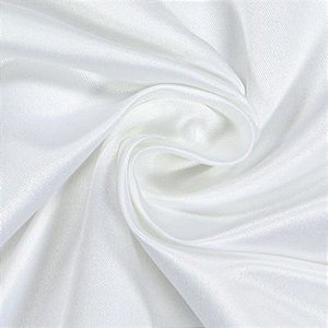 Tecido Cetim Liso Branco 3,00x1,00m Para Roupas e Decorações