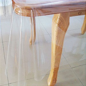 Toalha de mesa transparente Plástica 1,40x1,00 espessura 0.20