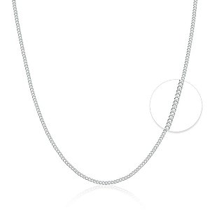 Corrente De Prata Masculina Grumet 60 cm