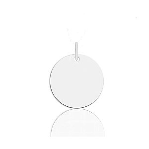 Pingente de Prata Medalha Lisa