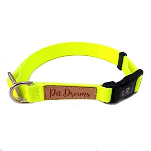 Coleira para cachorro - Amarela Neon