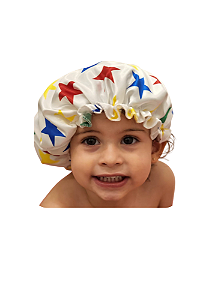 Touca Cetim infantil 3 em 1