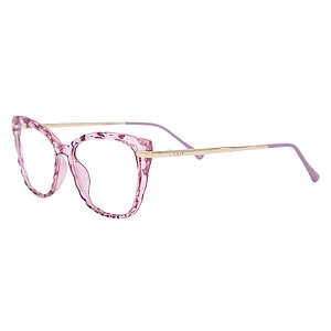 Armação para óculos de grau gatinho - Queijadinha - Rosa cristal