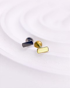 Piercing Labret com Barrinha Lisa - Titânio